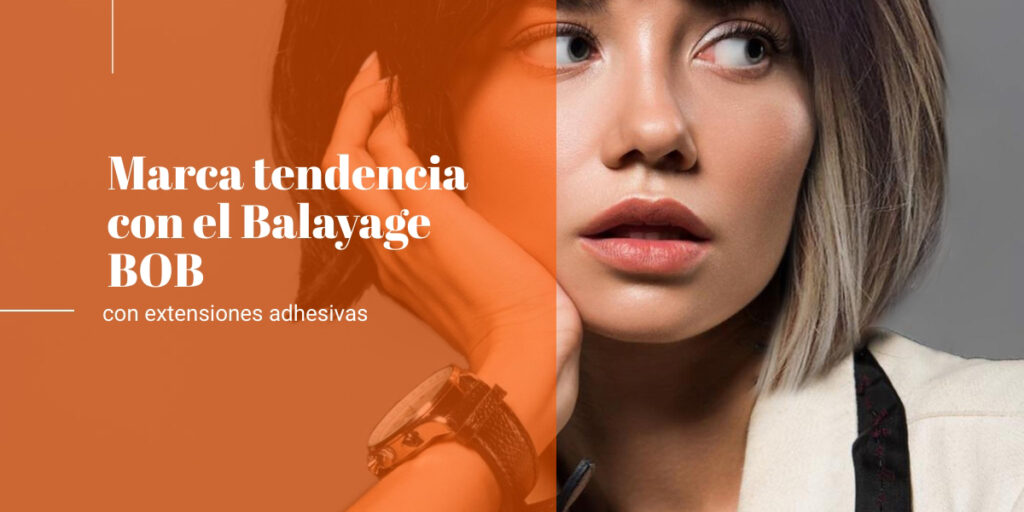 Balayage bob|bob con extensiones adhesivas|bob balayage con extensiones adhesivas