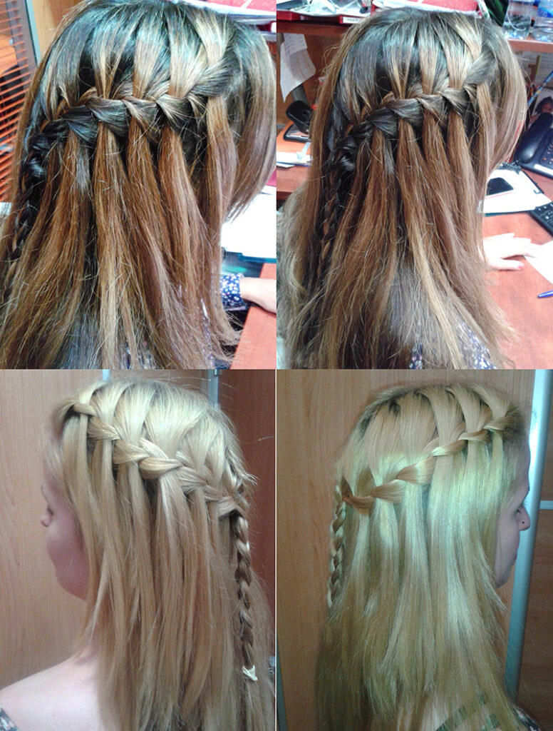 paso a paso trenza cascada